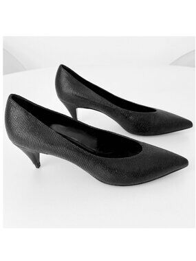 SAINT LAURENT Black Kitten 50 Pump – Size IT 40 / US 10-9.5
